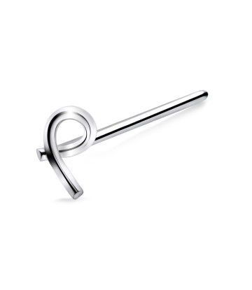 Reverse 9 Silver Straight Nose Stud NSKA-383